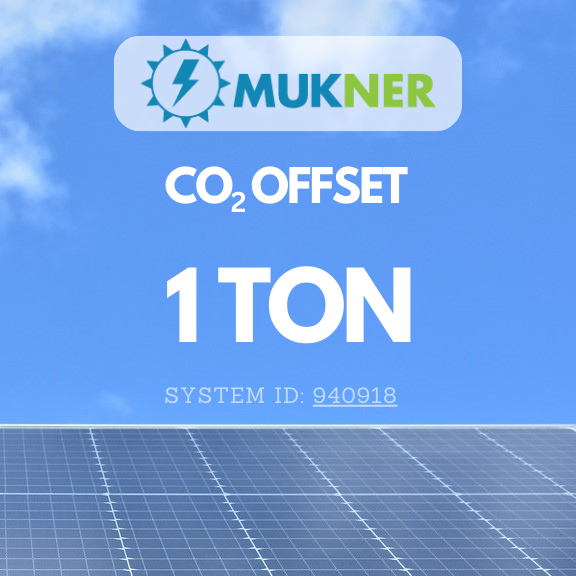 CO2 Offset Certificate 940918 [One CO2 Ton]